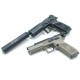 Страйкбольный пистолет KJW CZ P-09 Black GBB, черный, металл, удлиненный ствол, резьба P-09.CO2 TBC